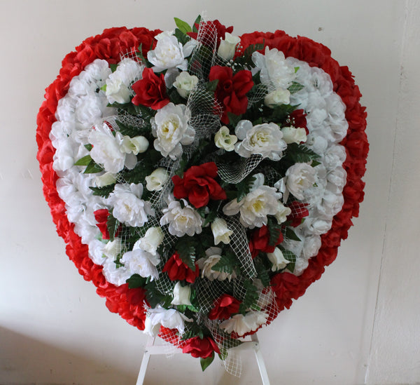 44” Funeral Heart Wreath